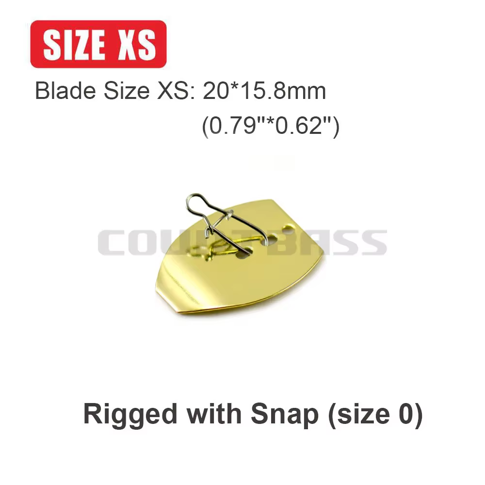 COUNTBASS Cuchillas de Vibración Acero Inoxidable – Broches Pesca