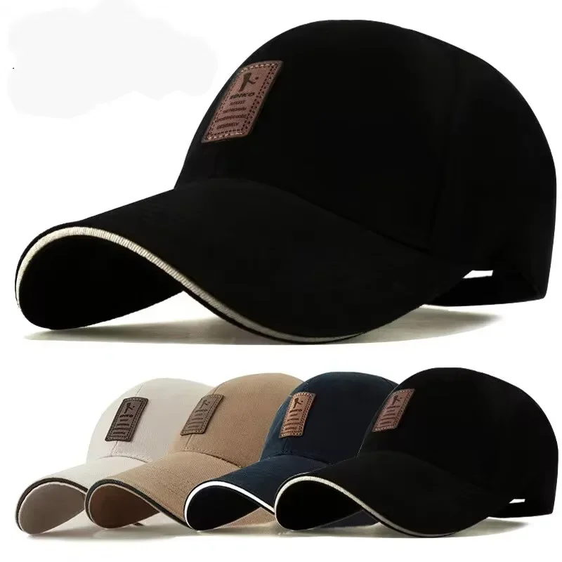 Gorra de béisbol de algodón con protección solar