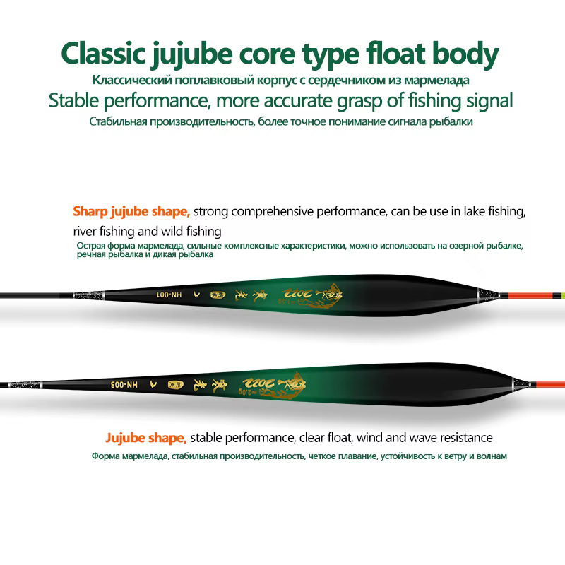 Nano Vertical Bobber – Kit flotadores de pesca con anzuelos y soporte - imagen 3