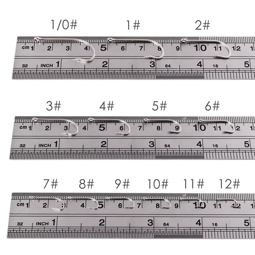 Anzuelos Jig Head acero carbono vástago largo para vinilos marina - imagen 3