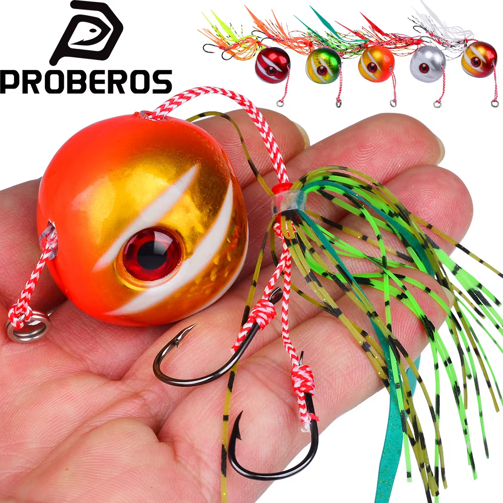 Slow Jig Head Proberos – Falda de Pulpo para agua salada - imagen 2