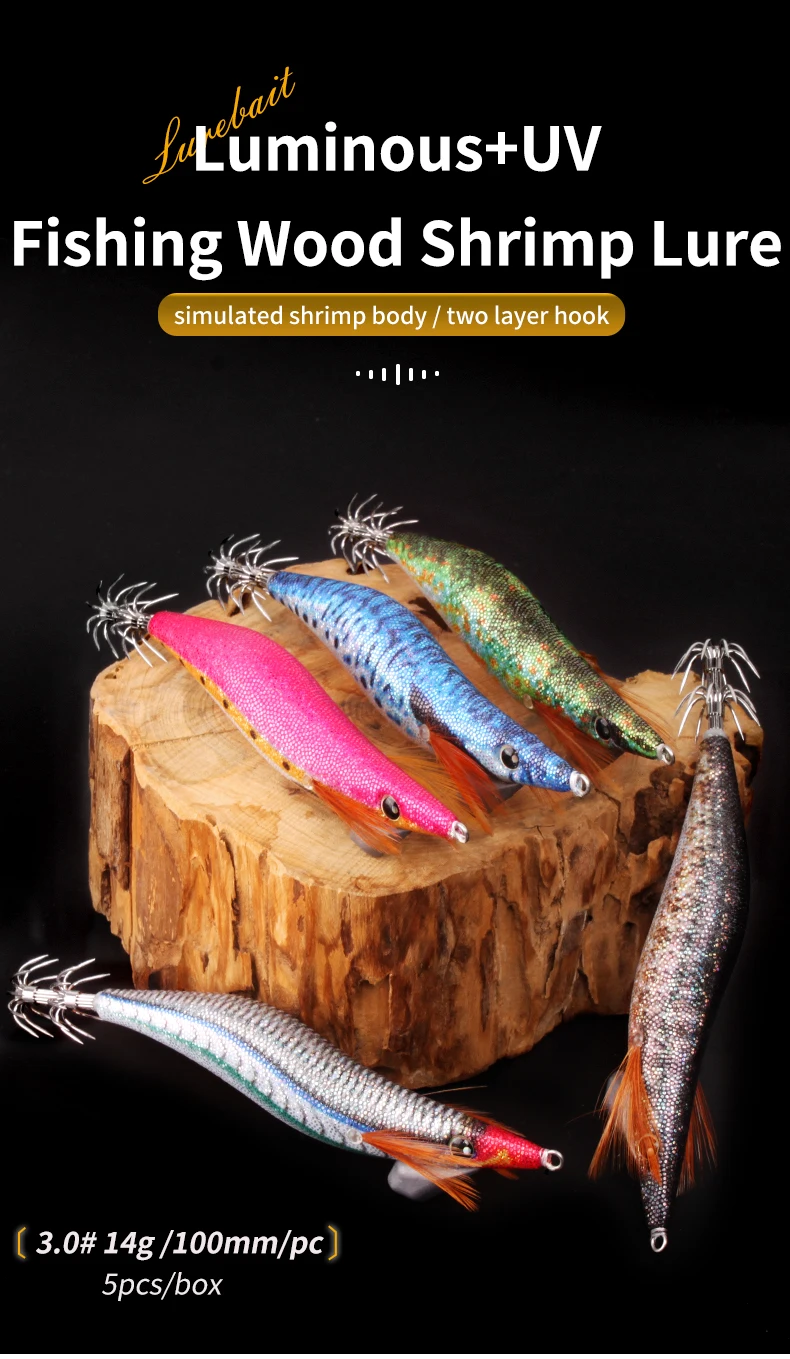 Señuelos RUKE para pesca nocturna y jigging