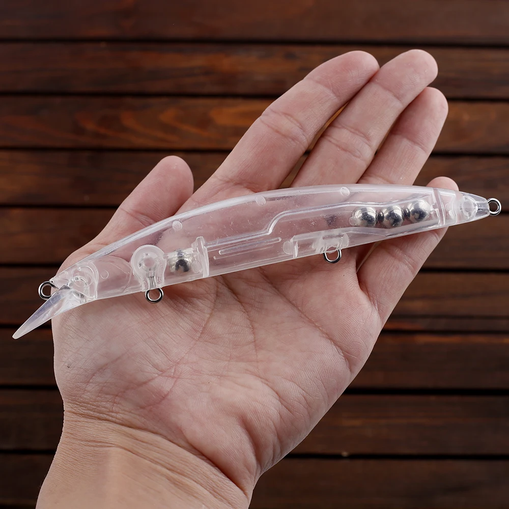 Señuelo flotante para lubina Dr.Holife en blanco sin pintar - imagen 4