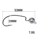 Anzuelos Jig Head con plomos y púas para vinilo shad - imagen 3