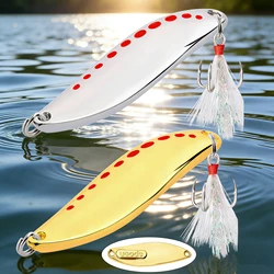 Señuelos Vib Leech Spinners Metal – Cuchara vibrante para lubina y perca