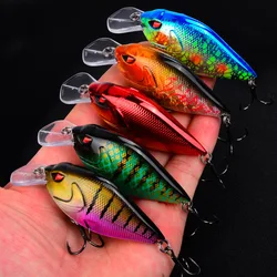 LHFSH Señuelo tipo Minnow biónico realista para lubina y lucio