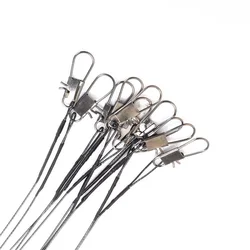 FTK Líderes de alambre acero inoxidable con giro para sedal pesca