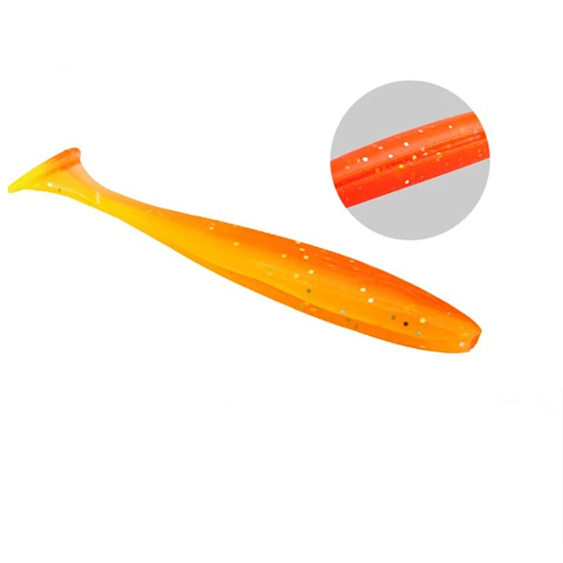 Swimbait de silicona con cola en T para Lucio – Doble color - imagen 5
