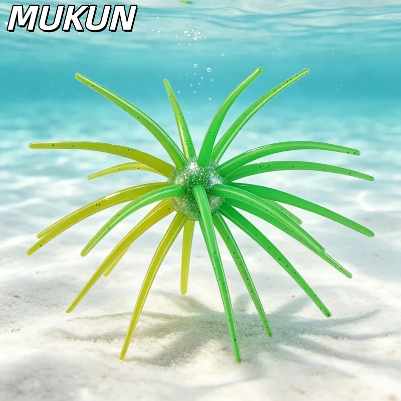 MUKUN Señuelo de vinilo tipo pulpo para pesca en agua salada - imagen 2