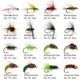 Vtwins Kit moscas de pesca para trucha: ninfa Scud y larvas