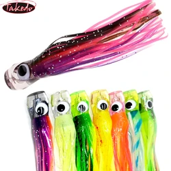 TAKEDO Señuelo Trolling Pulpo - Faldas de Calamar Suaves Atún Marlin