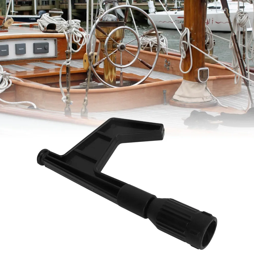 Gancho de barco negro con adaptador de nailon para amarre - imagen 3
