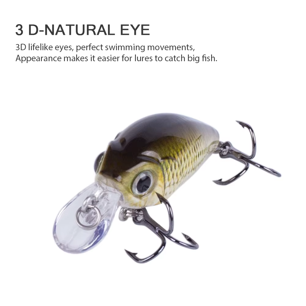 Señuelo Minnow Crankbait lubina 48mm flotante - imagen 2