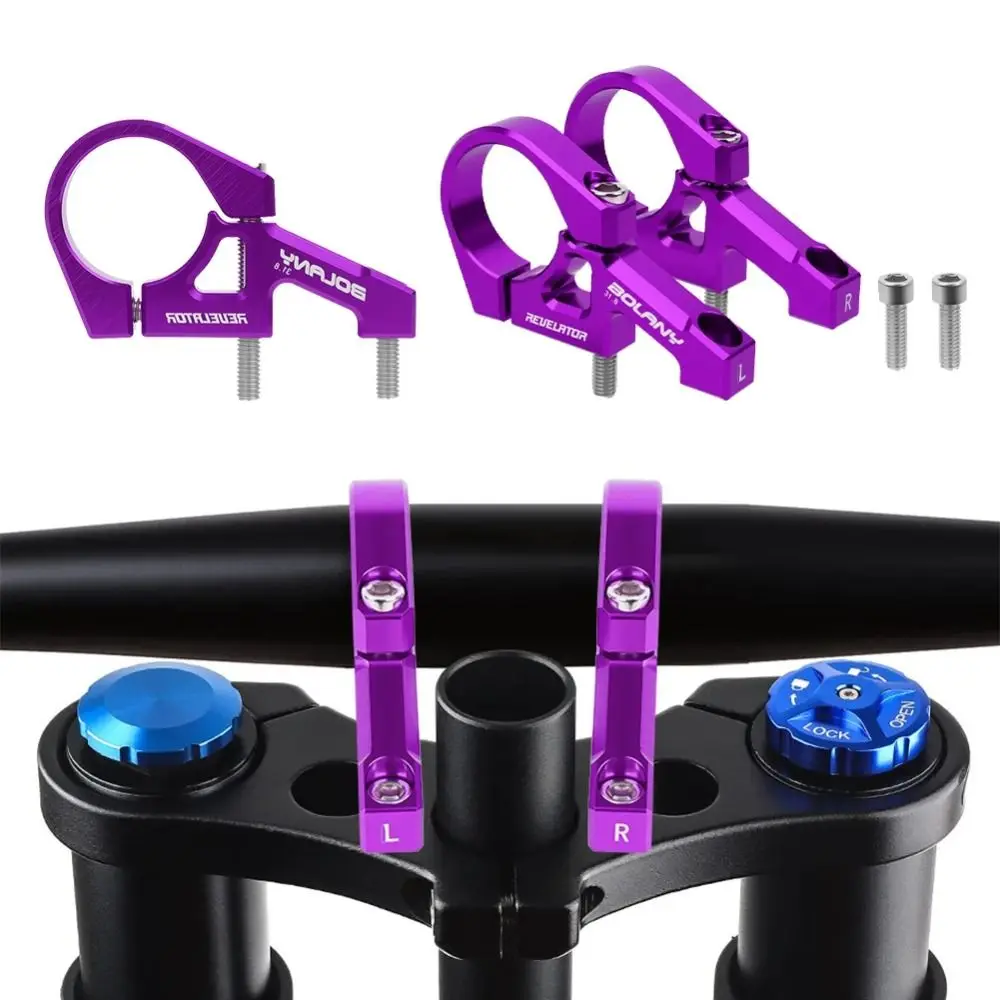 Horquilla de bicicleta doble corona de aluminio con eje 31,8 mm - imagen 5