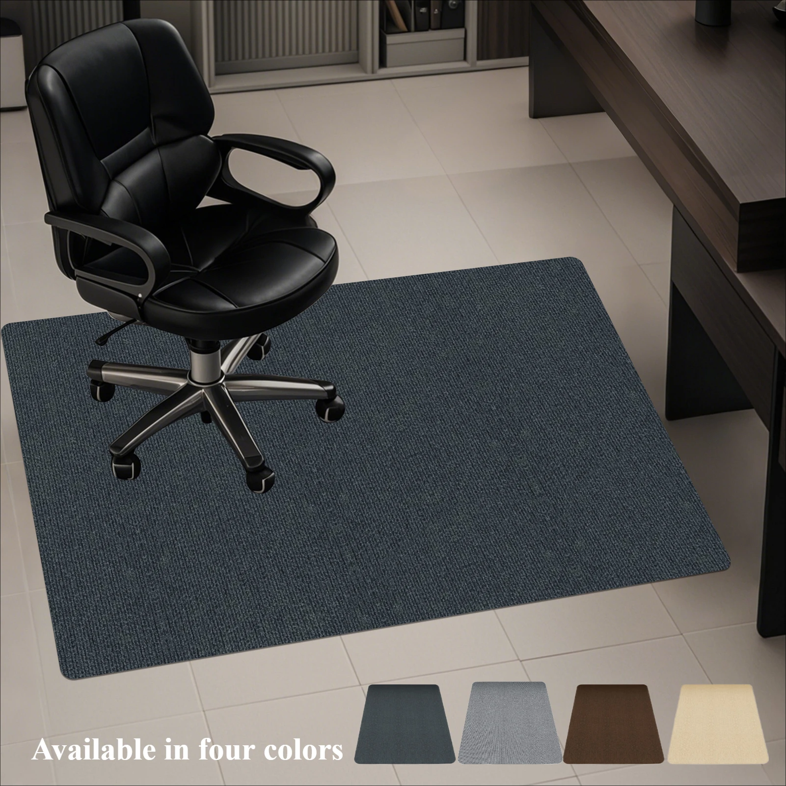 Alfombrilla para silla de oficina 90x120cm – Resistente y decorativa