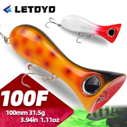 Popper LETOYO 100 mm – Señuelo de superficie para depredadores marinos