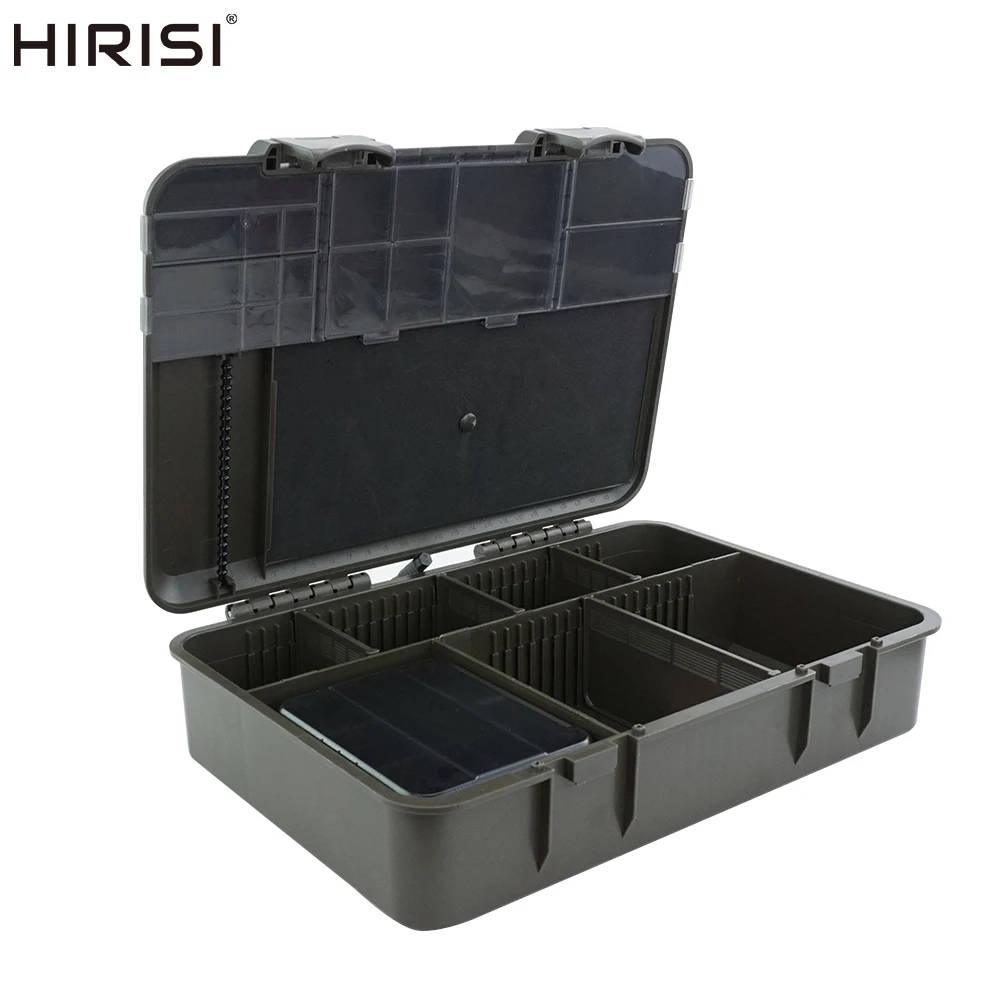 Caja de pesca Hirisi W511 – Portátil multiusos con compartimentos para carpa - imagen 3