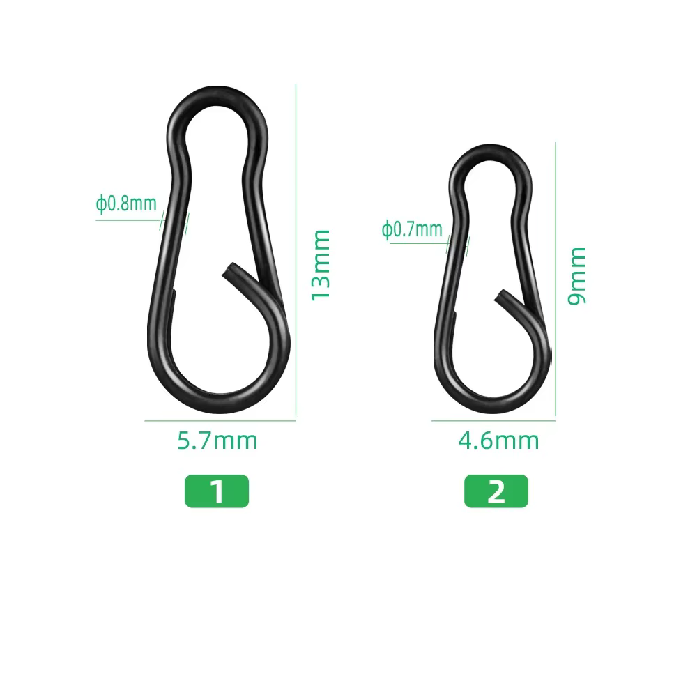 Eslabones Duo Lock en acero inoxidable para carpa – Clip de cierre rápido - imagen 5