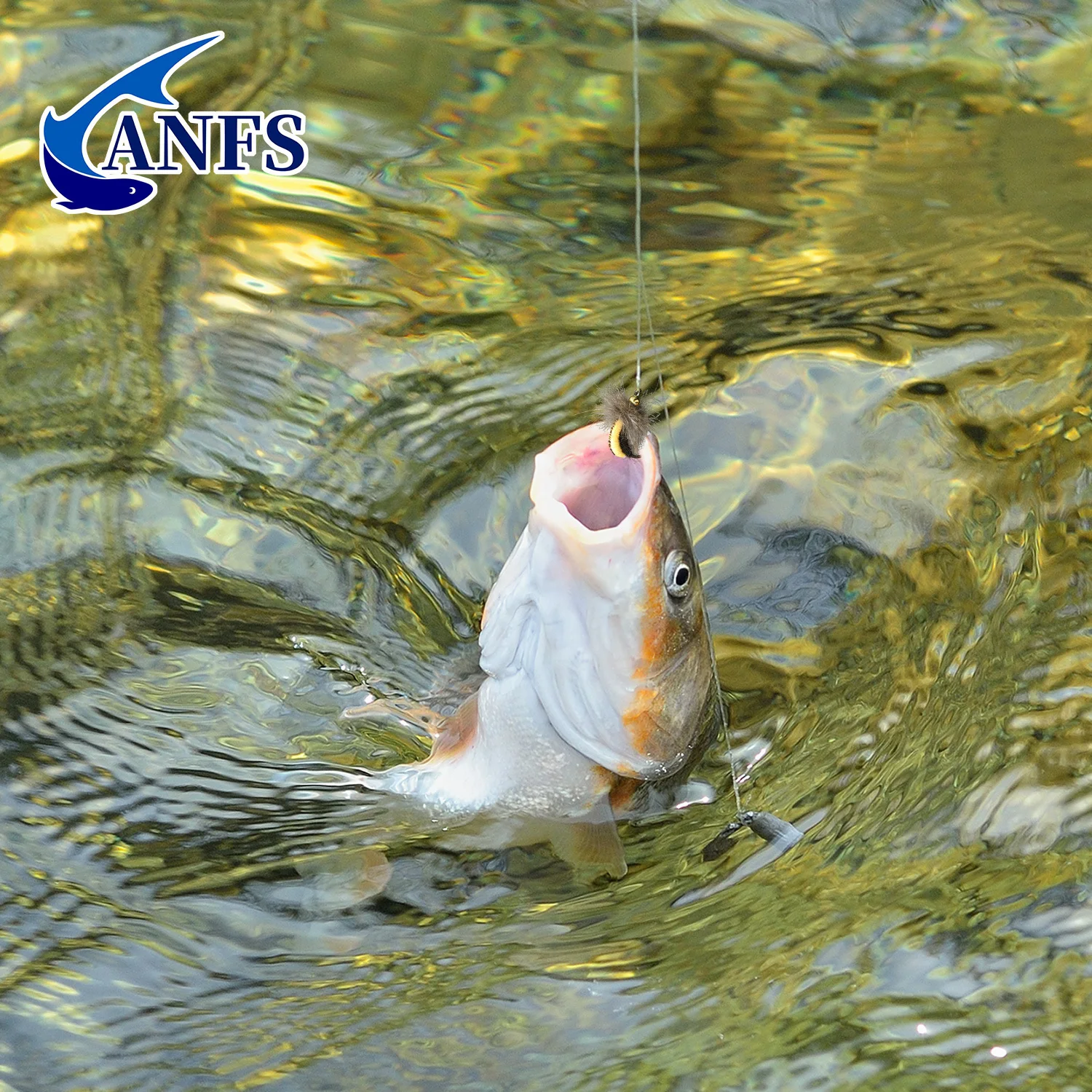 ANFS Moscas Caddis artificiales para pesca con mosca – con caja - imagen 4
