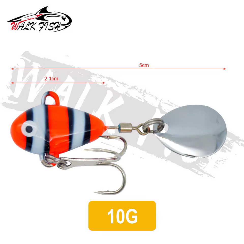 WALK FISH Señuelo giratorio para carpa – Cebo metálico - imagen 4