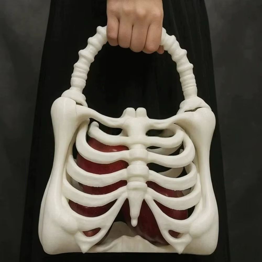 Bolso Torso con Estampado 3D Esqueleto – Diseño Gótico - imagen 5