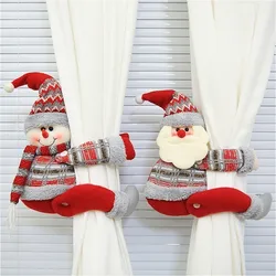 Hebilla decorativa para ventana Papá Noel Decoración navideña hogar