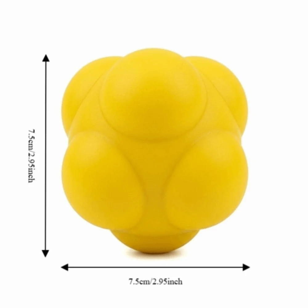 Pelota de reacción de caucho natural hexagonal alto rebote - imagen 3
