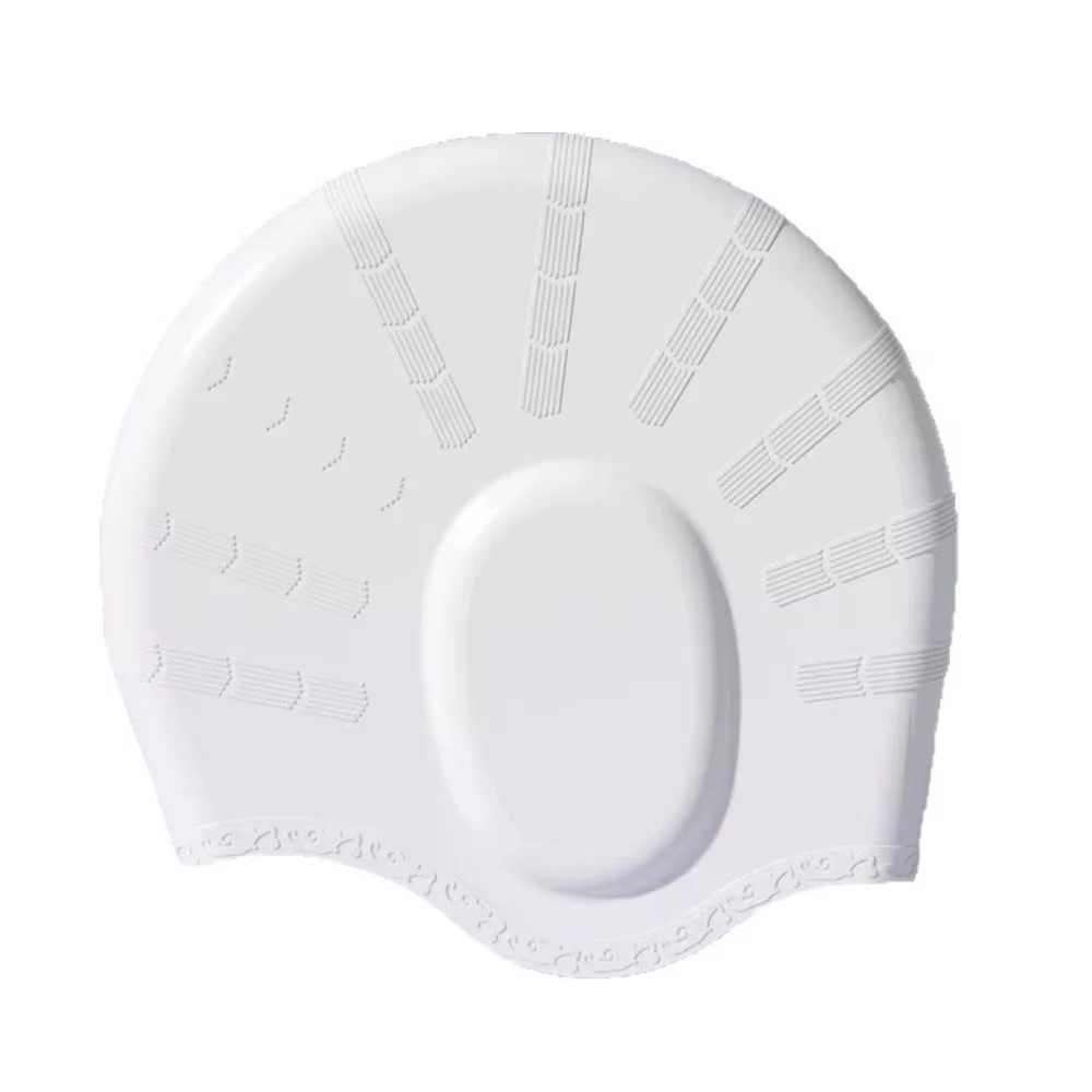Gorro de natación de silicona antideslizante con protección auditiva