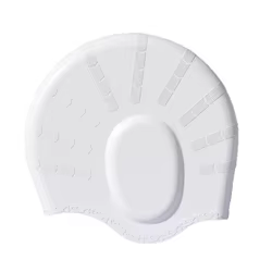 Gorro de natación de silicona antideslizante con protección auditiva