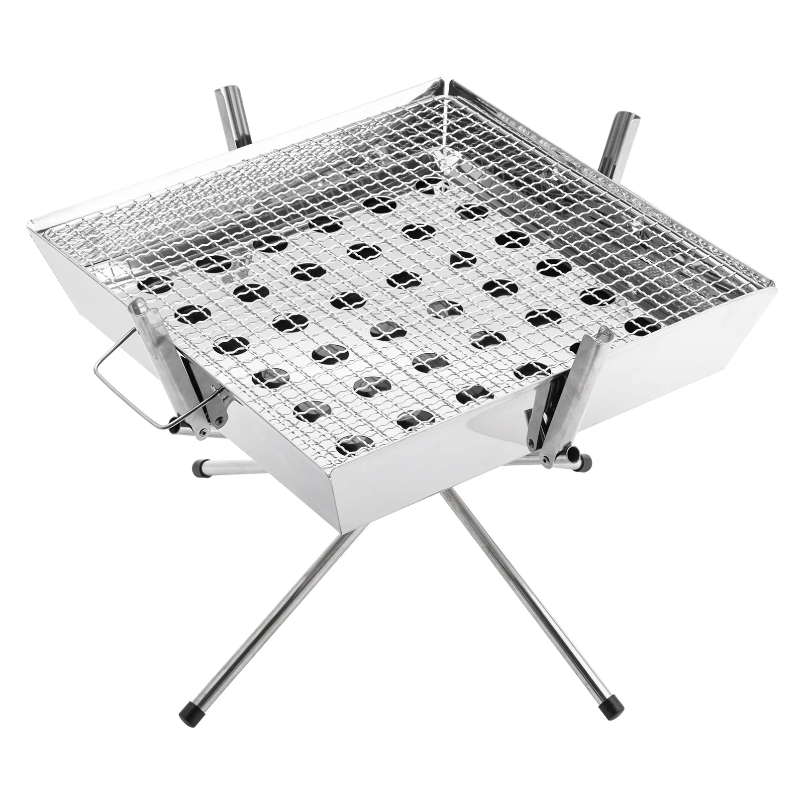 Parrilla portátil plegable lista para exterior