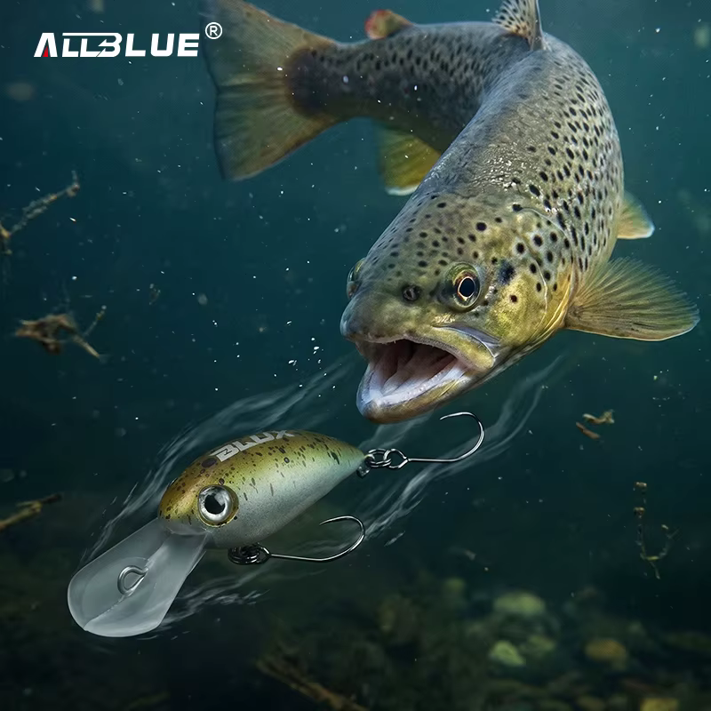 Wobbler Minnow flotante ALLBLUE Crankbait para trucha y lubina - imagen 3
