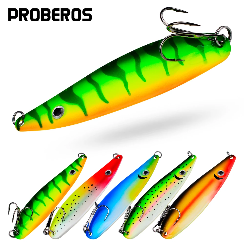 Señuelo jigbait metálico azul verdoso