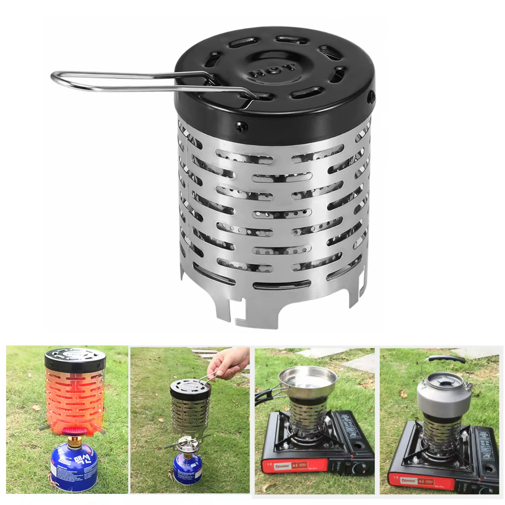 Calentador Portátil de Acero Inoxidable para Camping y Senderismo - imagen 4