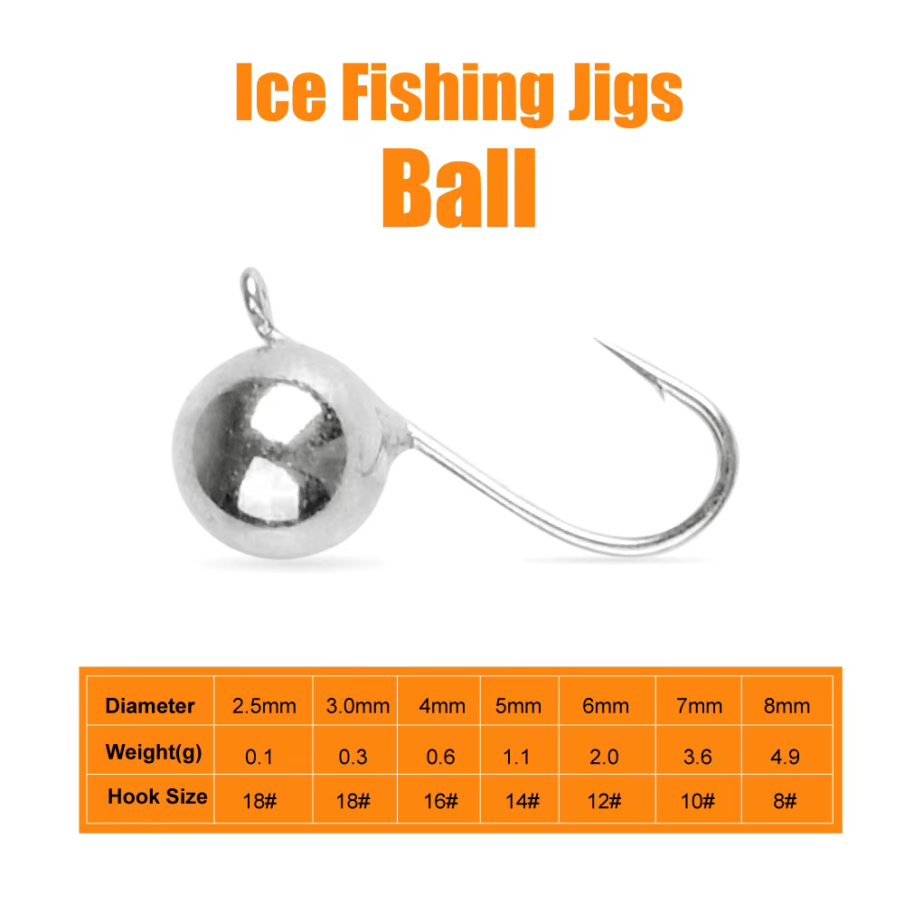 Cabezas Jig Esféricas Muunn Tungsteno – Pesca en Hielo