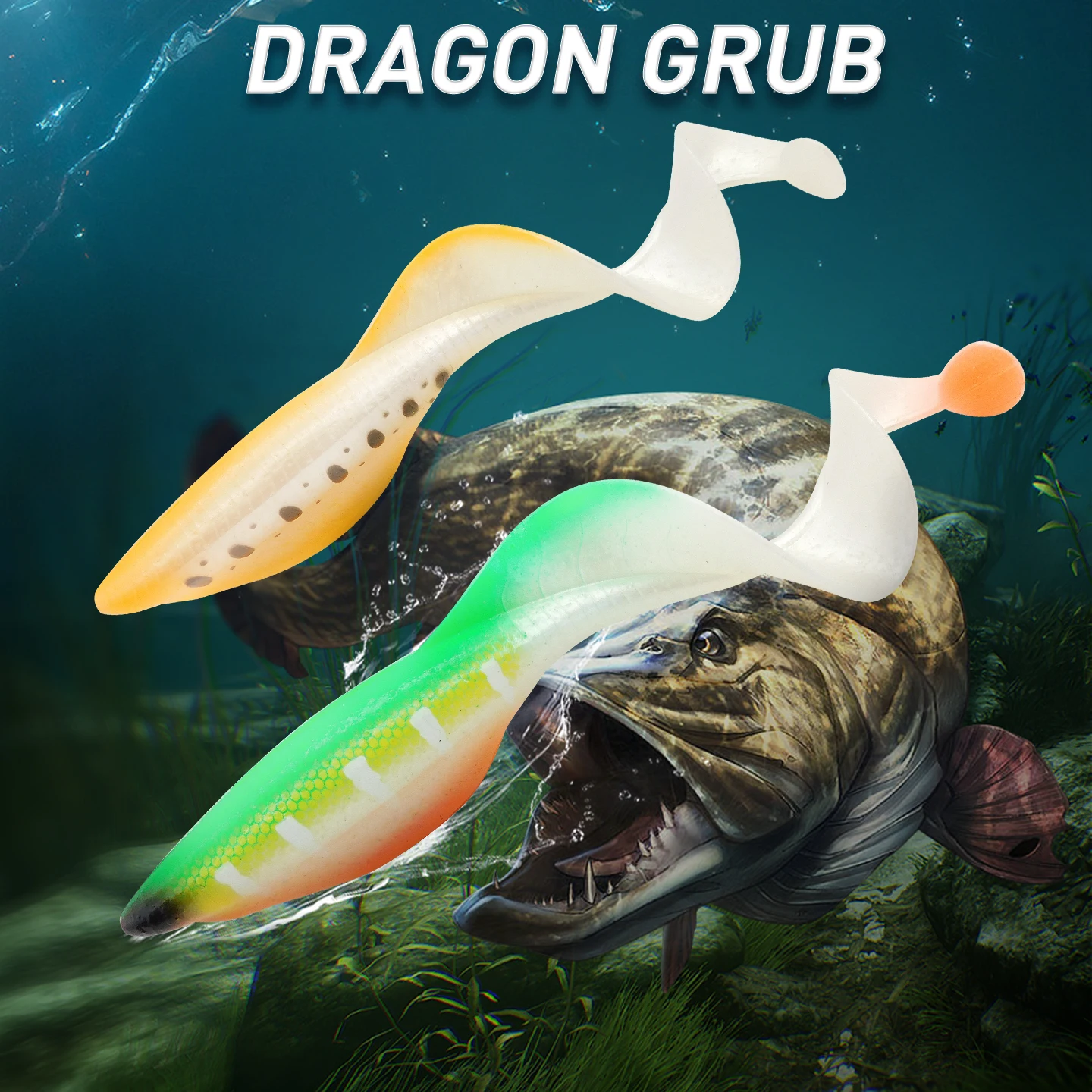 ESFISHING Dragon Grub – Señuelo blando para carpa y lucio - imagen 4