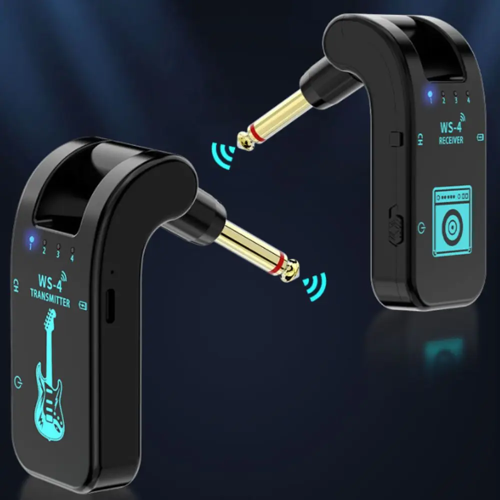 Transmisor inalámbrico de guitarra 2.4G A8 giratorio recargable USB - imagen 2