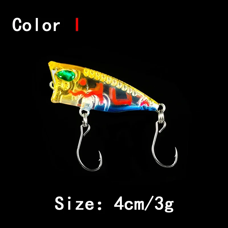 Popper flotante topwater para lucio – Cebo duro minnow crankbait - imagen 5