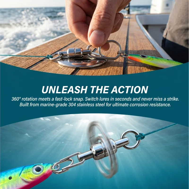 Kit de esmerillones y conectores para el día de pesca