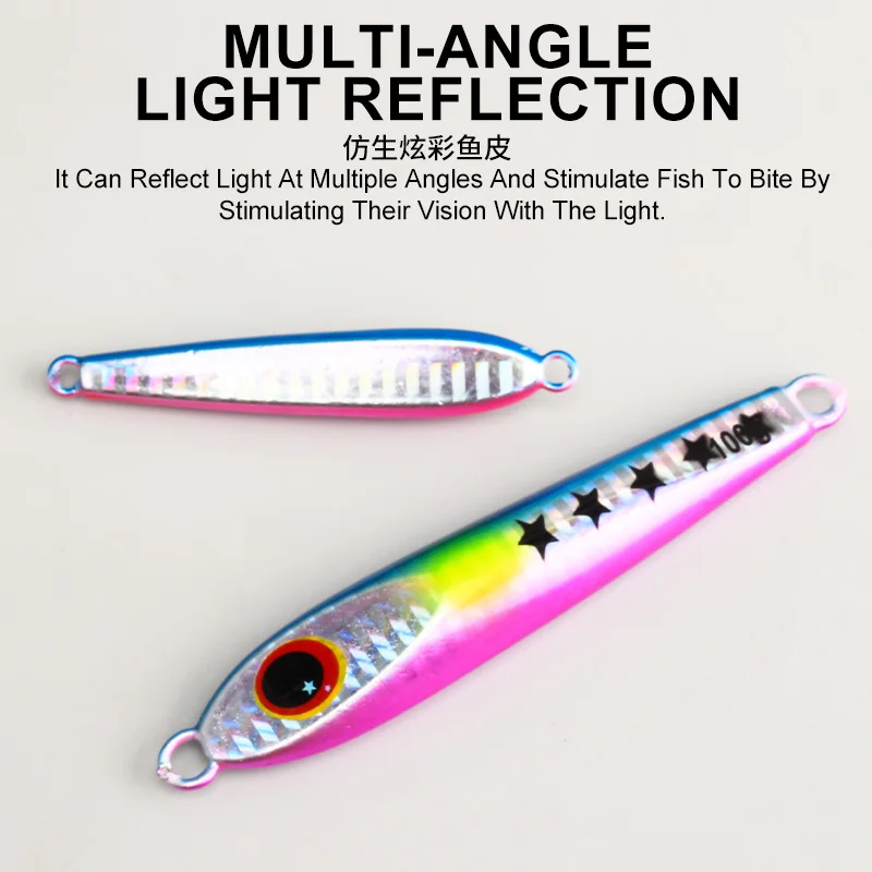 TEASER J155 Jig metálico fluorescente para slow jigging desde barco - imagen 4