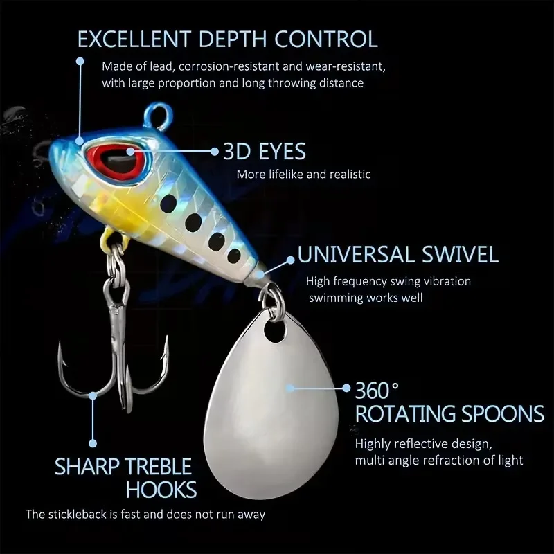 Señuelo VIB mini con cuchara de vibración tipo crankbait - imagen 5