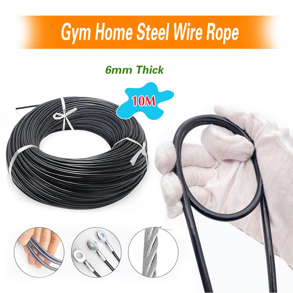 Cable de acero 6mm para polea de gimnasio en casa - imagen 5