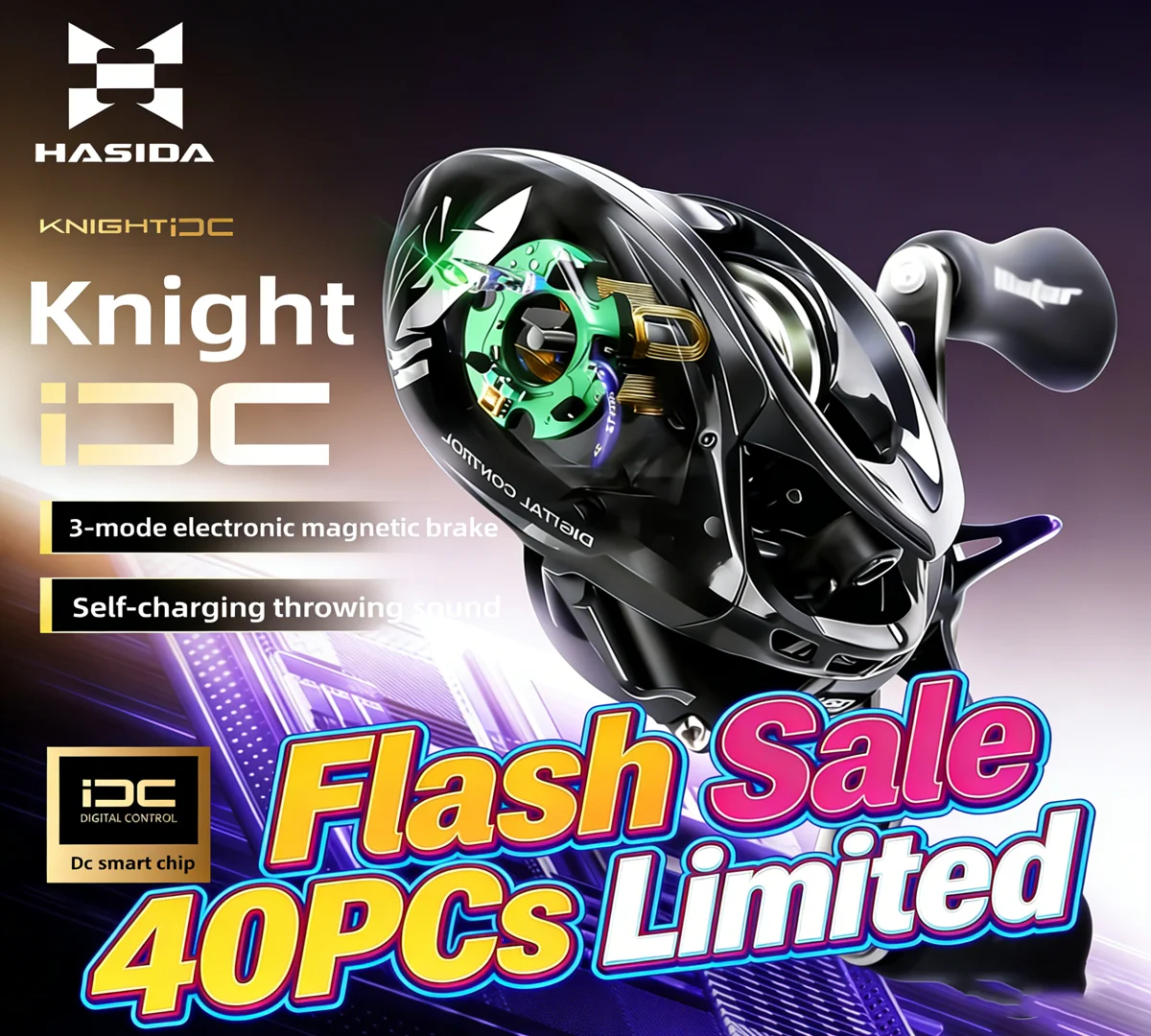 Carrete de pesca HISTAR Knight DC ultraligero