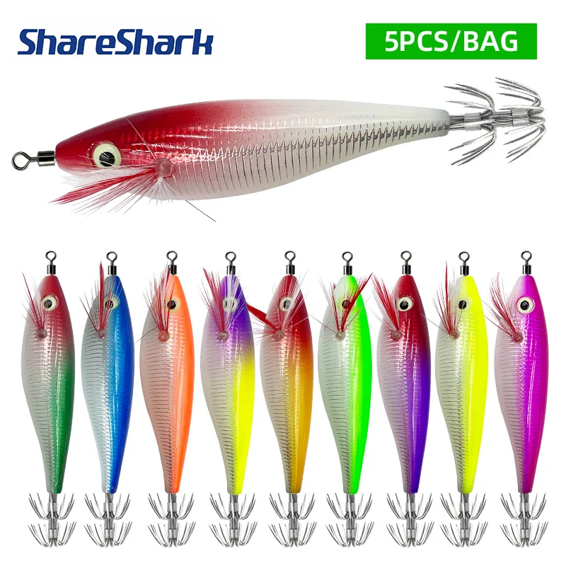 ShareShark señuelo luminoso de vinilo para camarones y calamares - imagen 2