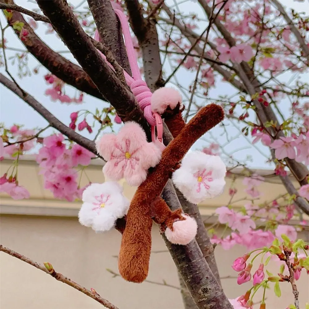 Llavero Sakura flor de cerezo rosa: colgante para bolso
