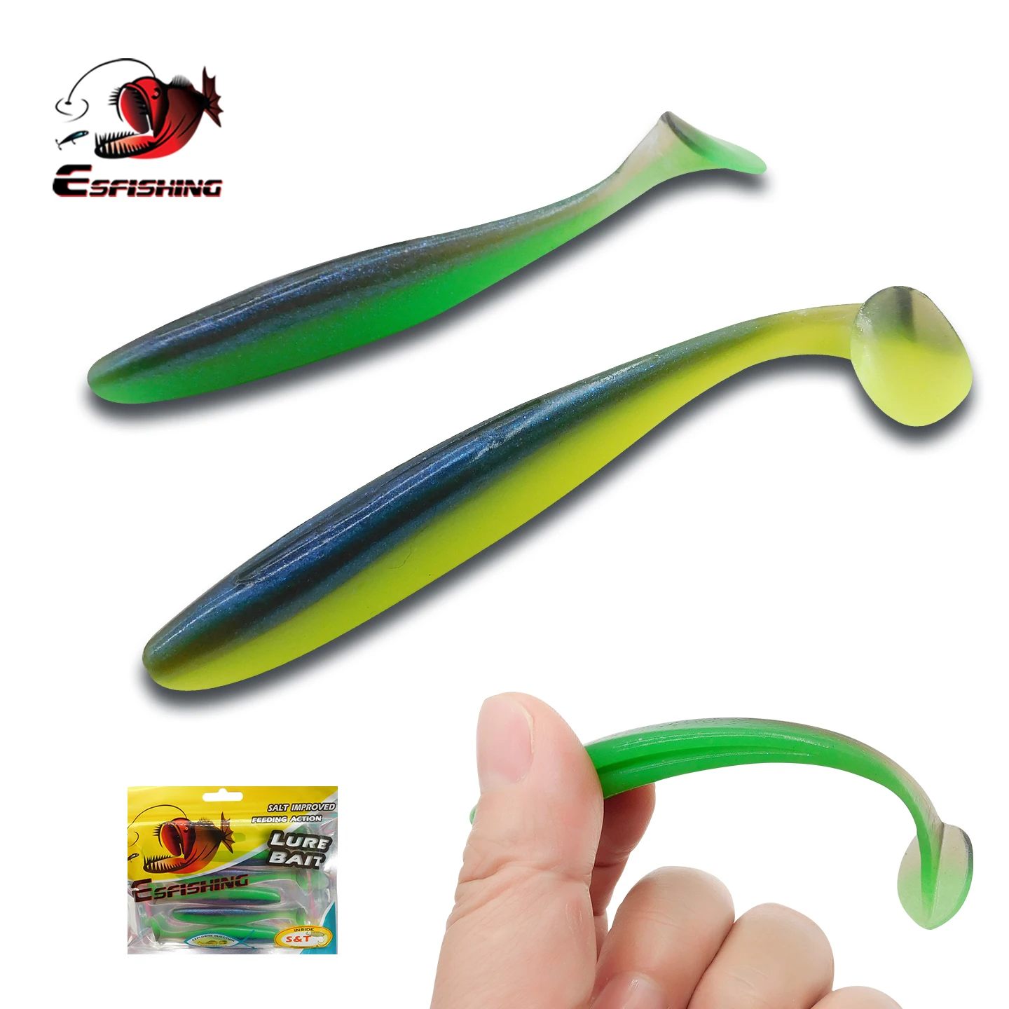 ESFISHING Easy Shiner: cebo blando para lucio, perca y zander - imagen 4