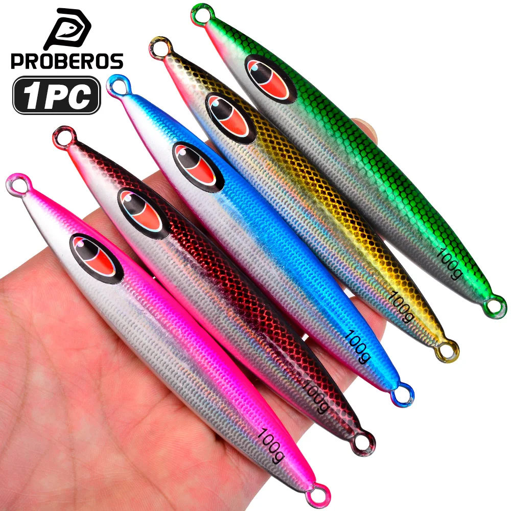 PROBEROS Señuelo Jigging de plomo duro ojos 3D hundimiento lento - imagen 5