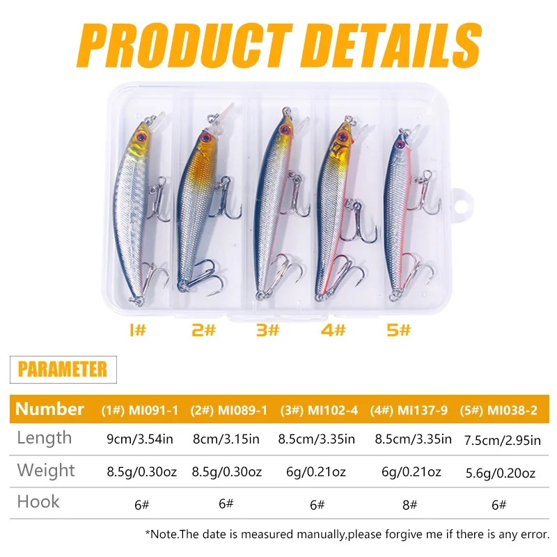 Wobblers Minnow señuelo Jerkbait verde para lubina y trucha - imagen 2