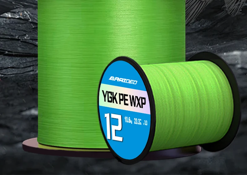 Pez grande siendo enganchado con línea YGKX X12