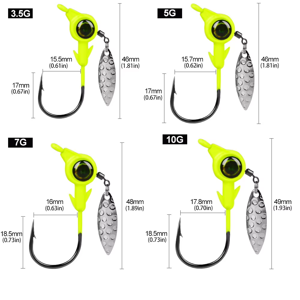 Anzuelos Jig Head giratorios para vinilo - imagen 2
