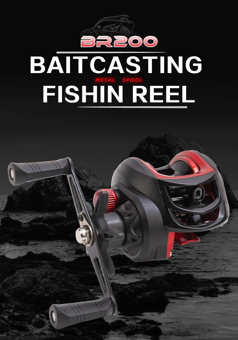 Molinete baitcasting ultra-ligero para carpas